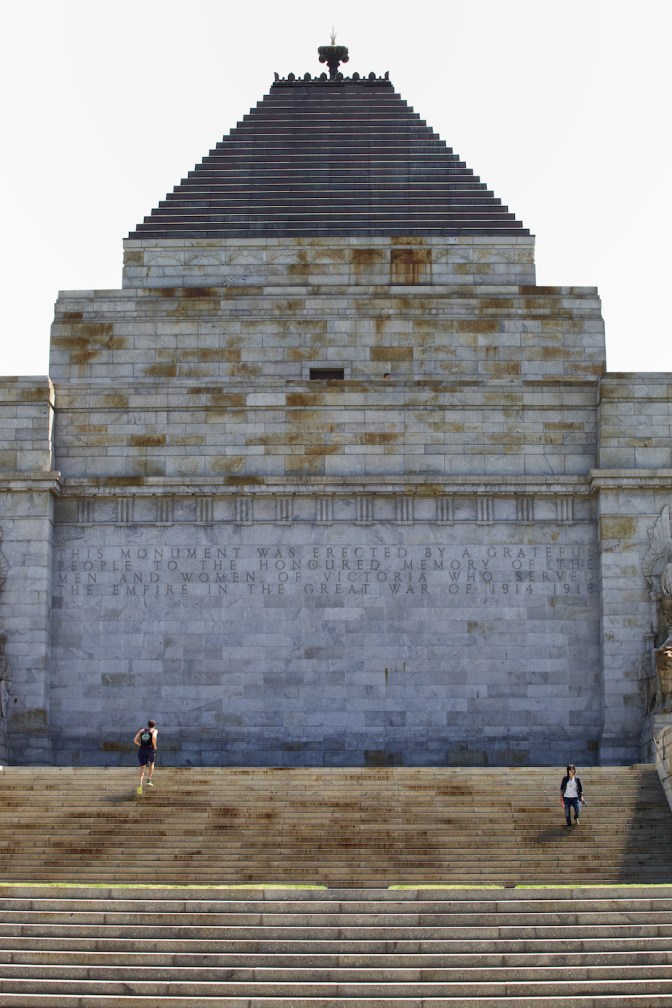 Victoria's Shrine of Remembrance. Very impressive.