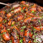 Sausage & Caramelised Red Onion Hotpot