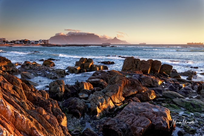 View to Table Mountain from Bloubergstrand