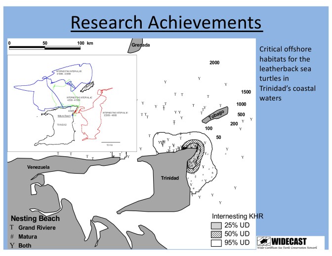 Critical offshore habitats for the leatherback sea turtles